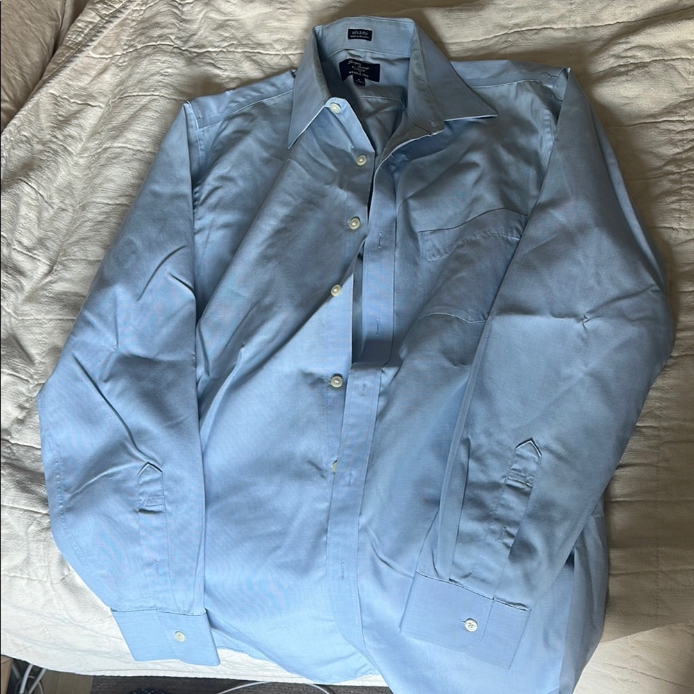 J. Crew Blue Dress Shirt Classic Professional Design